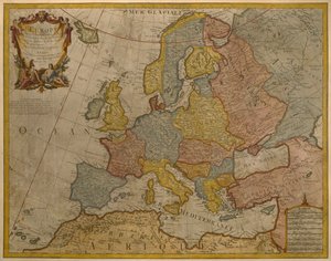 Map of Europe, Published in 1700, Paris